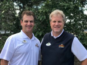 photo of Greg Bender and Lance Thompson, Vice President and General Manager transition March 2021