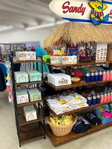 Photo of merchandise at Ocean Lakes Sandy Shop in the Camptown Center